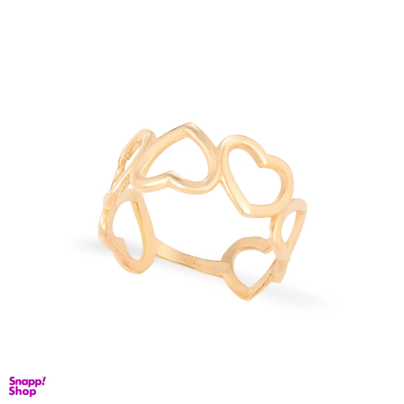 انگشتر طلا 18 عیار زنانه میلی گالری طرح قلب کد MT1812