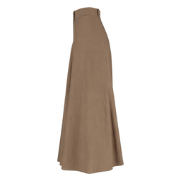 دامن زنانه سرژه مدل 210213 رنگ قهوه ای