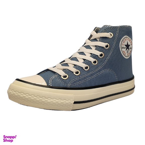 کفش ساقدار طرح کانورس آل استار کد B2514 رنگ آبی