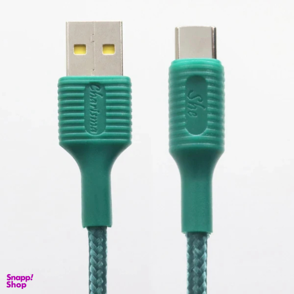 کابل تبدیل USB به Type-C شی کاریزما مدل صبا طول 1.2 متر