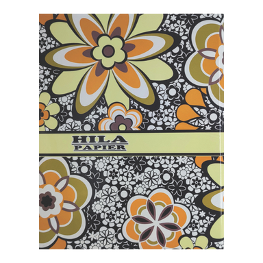 دفتر کلاسوری 100 برگ هیلا مدل کلاسیک طرح گل