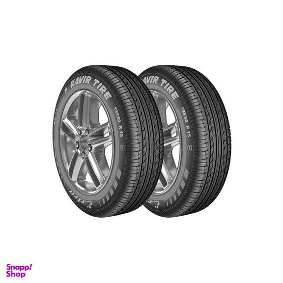 لاستیک خودرو کویر تایر مدل KB33 سایز 195/60/15 - 2 حلقه