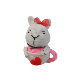 عروسک بافتنی مدل ماگ valentine