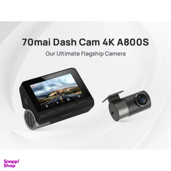 دوربین فیلم برداری خودرو سوِنتی مِی مدل 70maI Dash Cam 4K + Rear Cam Set(RC06) A800S