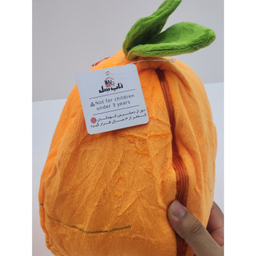 عروسک پولیشی ناب سل مدل خرگوش سوپرایزی لباس هویجی سایز 25 سانتی متر