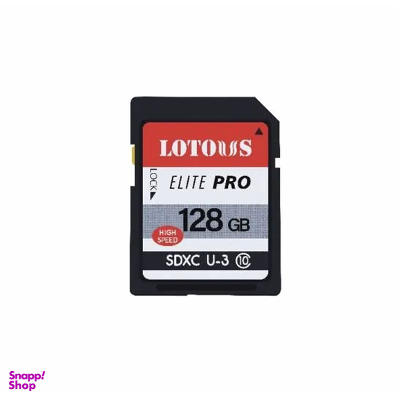 کارت حافظه SDXC لوتوس مدل Elite Pro کلاس 10 استاندارد UHS-I U3 سرعت 200mbps ظرفیت 128 گیگابایت