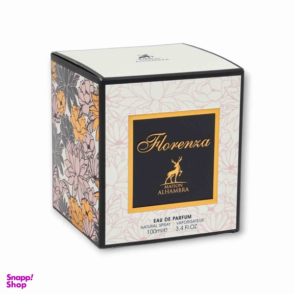 ادوپرفیوم زنانه الحمبرا مدل Florenza رایحه گرم و شیرین حجم 100 میلی لیتر