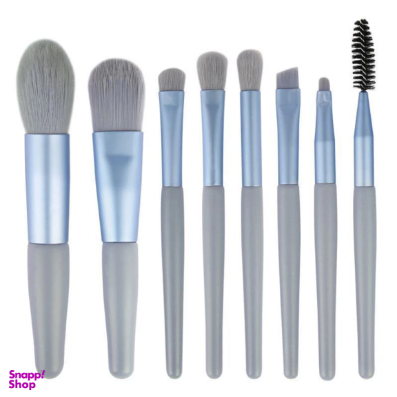 ست براش آرایشی مدل مینی کد 100 مجموعه 8 عددی