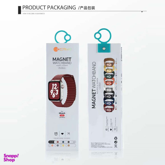 بند اپل واچ کوتتسی مدل W7 WH5206-BK مناسب اپل واچ سری 1/2/3/4/5 سایز 42 و 44 میلی متری