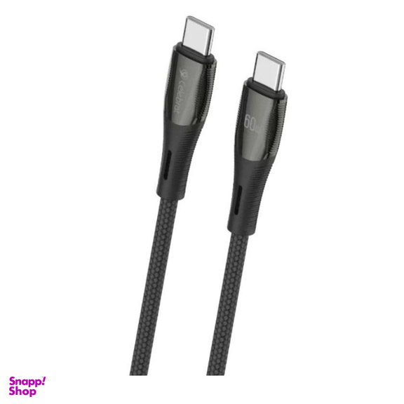 کابل دیتا Type-C سلبریت مدل BH-06 60W طول 1.2 متر