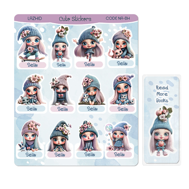 برچسب لاژید مدل اسم سلین کد NA-BH به همراه نشانگر کتاب