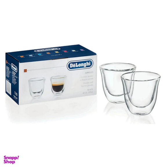 فنجان دوجداره دلونگی کد DLSC310 بسته 2 عددی