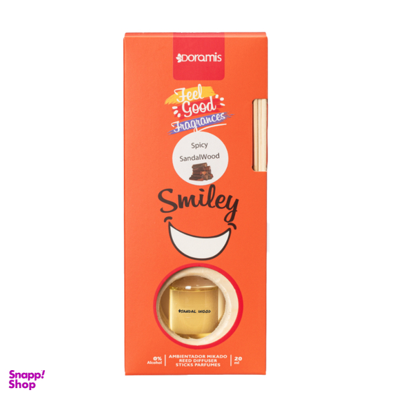 خوشبو کننده هوا درامیس سری Smiley مدل چوب صندل حجم 20 میلی لیتر