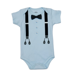 بادی آستین کوتاه نوزادی مدل 6232 مجموع 2عددی رنگ ابی