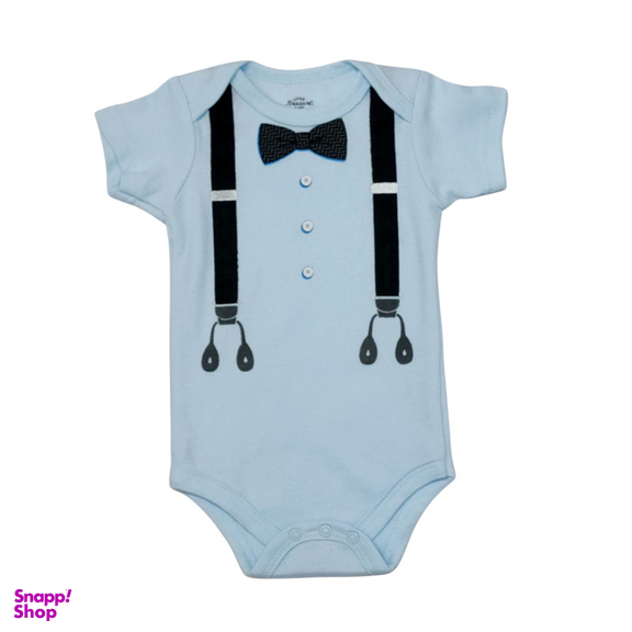 بادی آستین کوتاه نوزادی مدل 6232 مجموع 2عددی رنگ ابی