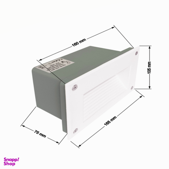 چراغ کنار پله توکار 5 وات اف ای سی کد 2901