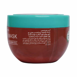 ماسک مو کراتینه آردن هرباسنس مدل روغن آرگان و جوانه گندم مناسب موهای آسیب دیده و شکننده حجم 250 میلی لیتر