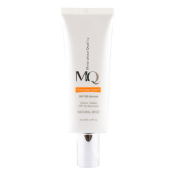کرم ضد آفتاب فاقد چربی ام کیو مدل SPF50 رنگ بژ طبیعی حجم 50 میلی‌ لیتر