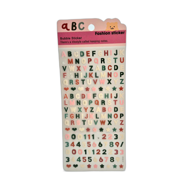 برچسب برجسته حروف انگلیسی کد ZW-BY07