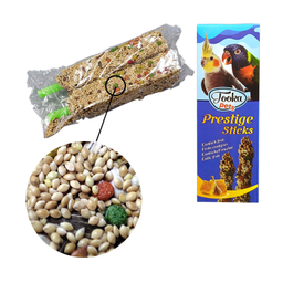 غذای تشویقی پرنده مناسب طعم عسلی مناسب طوطی و پرندگان زینتی وزن 140 گرم