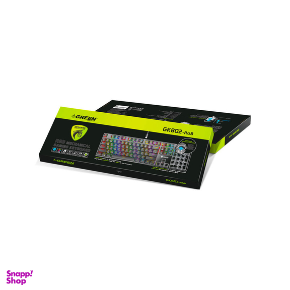 کیبورد گیمینگ مکانیکال گرین مدل GK802-RGB
