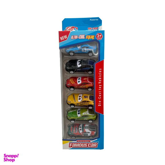 ماشین مدل مک کویین کد 450 بسته 6 عددی