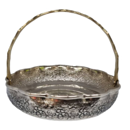 سبد شکلات خوری مسی قلمزنی نانو کروم مدل TP-1068-0008