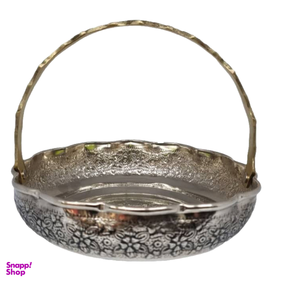 سبد شکلات خوری مسی قلمزنی نانو کروم مدل TP-1068-0008