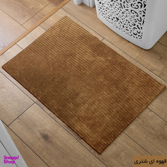 پادری شاران هوم مدل اسفنج دار طرح مخمل راه راه فانتزی سایز 40 ×65 سانتی متر