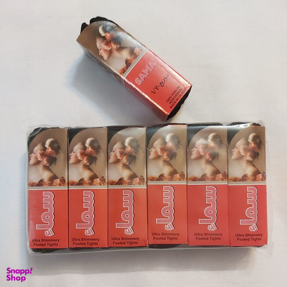 جوراب زنانه سما مدل پارازین 1.70 ضخیم کفدار بسته 6 عددی