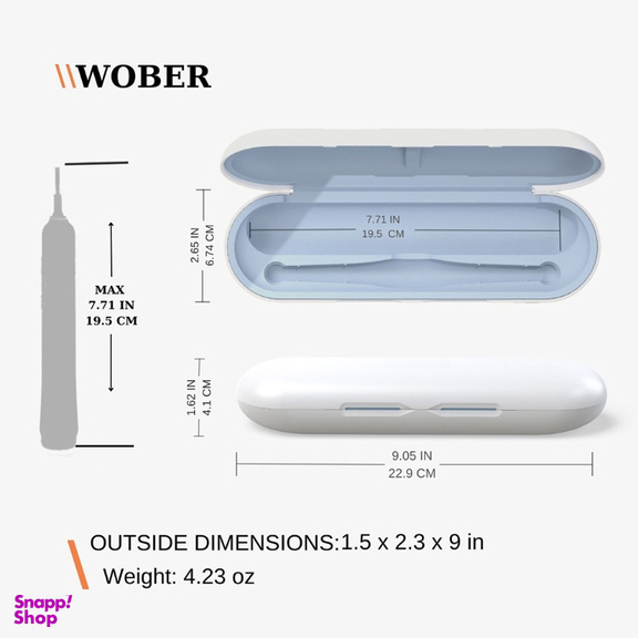 قاب مسافرتی مسواک برقی اورال بی مدل Wober New