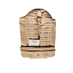 حوله پالتویی ارغوان طرح نارسیس سایز 125