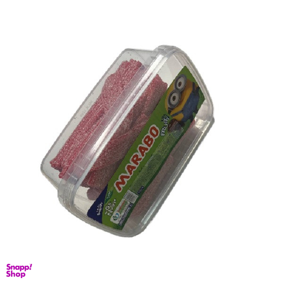 پاستیل نواری با طعم توت فرنگی مارابو وزن 900 گرم