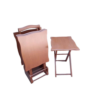 میز عسلی تاشو مستطیل کد M100 مدل ۴ تکه
