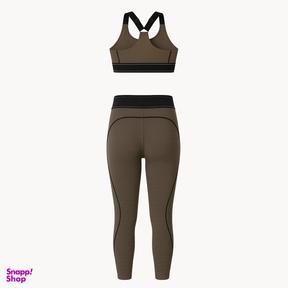 ست تاپ و لگینگ ورزشی زنانه مدل ملورین کد M5217 رنگ خاکی