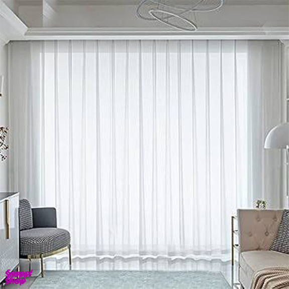 پرده مدل حریر ارگانزا پلیسه سایز 150×180 سانتی متر