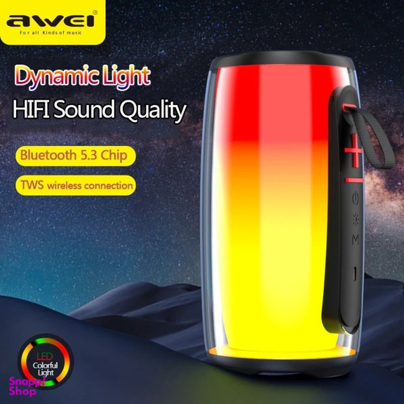 اسپیکر بلوتوثی کپسولی RGB آوی مدل Awei Y528