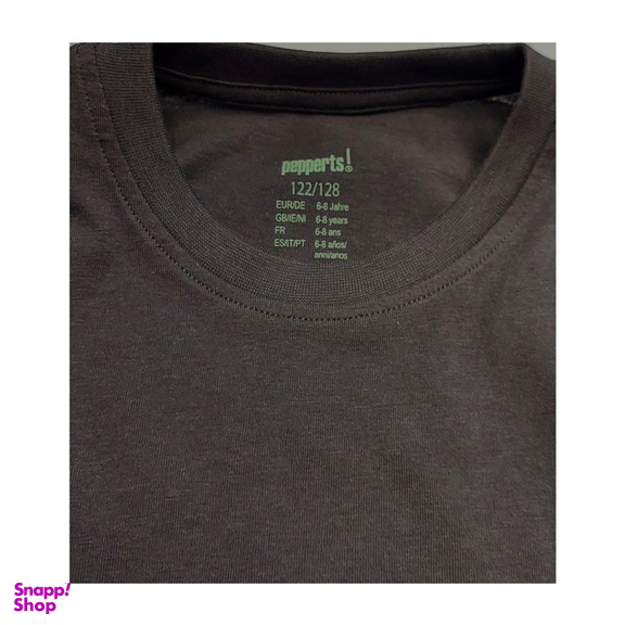 تیشرت آستین کوتاه پسرانه پیپرتس کد 6515 رنگ مشکی