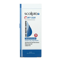 شامپو اسکالپیا مدل dry calm مناسب موهای خشک وزن 200 میلی لیتر