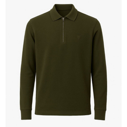 سویشرت مردانه کد 2108 رنگ سبز زیتونی