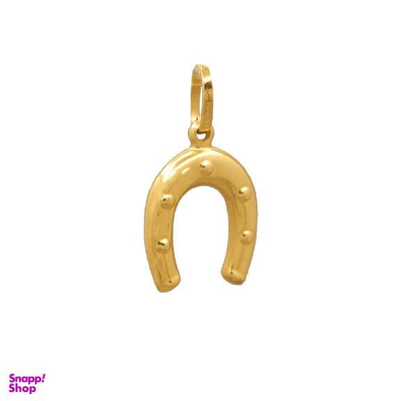 پلاک گردنبند طلا 18 عیار زنانه سی دا مهر مدل نعل اسب