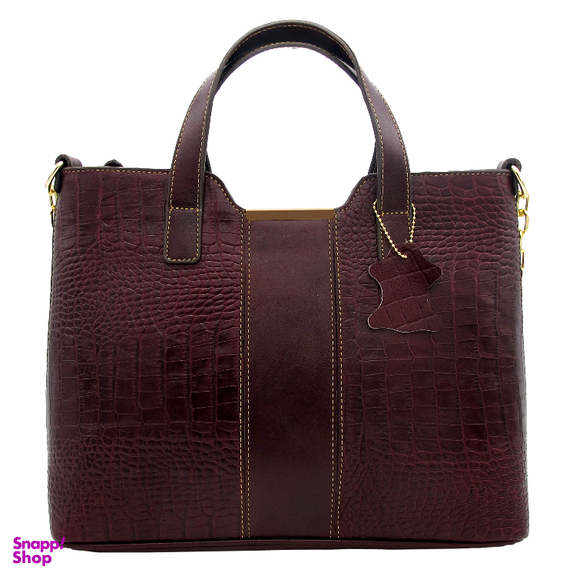 کیف زنانه چرم طبیعی کروکو مدل FATEH122K