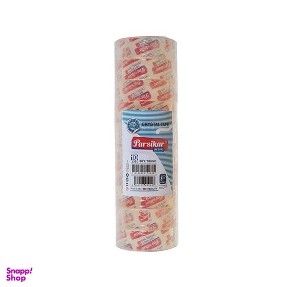 چسب نواری پارسیکار مدل JM3643 عرض 1.5 سانتی متر بسته 10 عددی