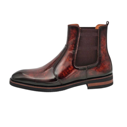 بوت مردانه چرم ریباری مدل X1 رنگ قهوه ای عسلی