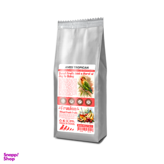 غذای طوطی سانان میکس میوه جات آوس تروپیکن مدل فرووین وزن 453 گرم