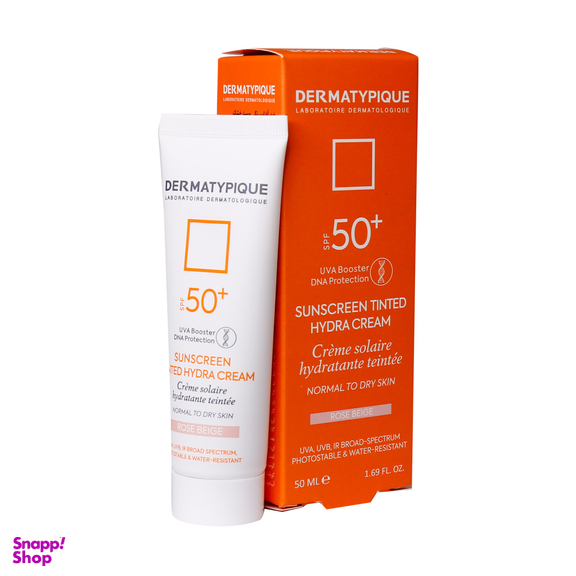ضد آفتاب درماتیپیک با SPF50 مناسب پوست خشک رنگ رز بژ حجم 50 میلی لیتر
