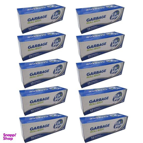 کیسه زباله تیک پلاس مدل رولی معطر 10 بسته 15 عددی