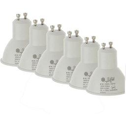 لامپ هالوژن ال ای دی 6 وات افراتاب مدل AF-SGU10-6WD پایه GU10 بسته 6 عددی