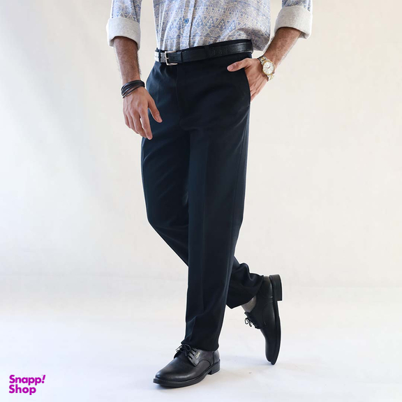 شلوار مردانه پارچه ای مدل کلاسیک کد 30210 رنگ مشکی