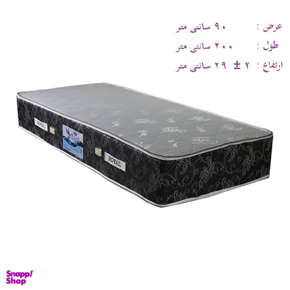 تشک یک نفره نوجوان رویال مدل آیسان طبی فنری کد m07 سایز 180×80 سانتی متر